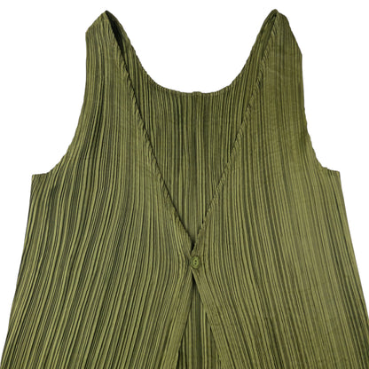 Vintage 90s Issey Miyake Pleated Longline Vest Dress Womens Size M