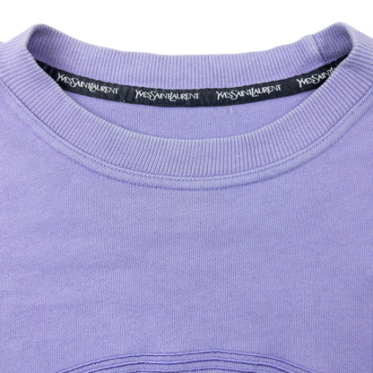 Vintage 90s YSL Yves Saint Laurent Embroidered Sweatshirt Size M