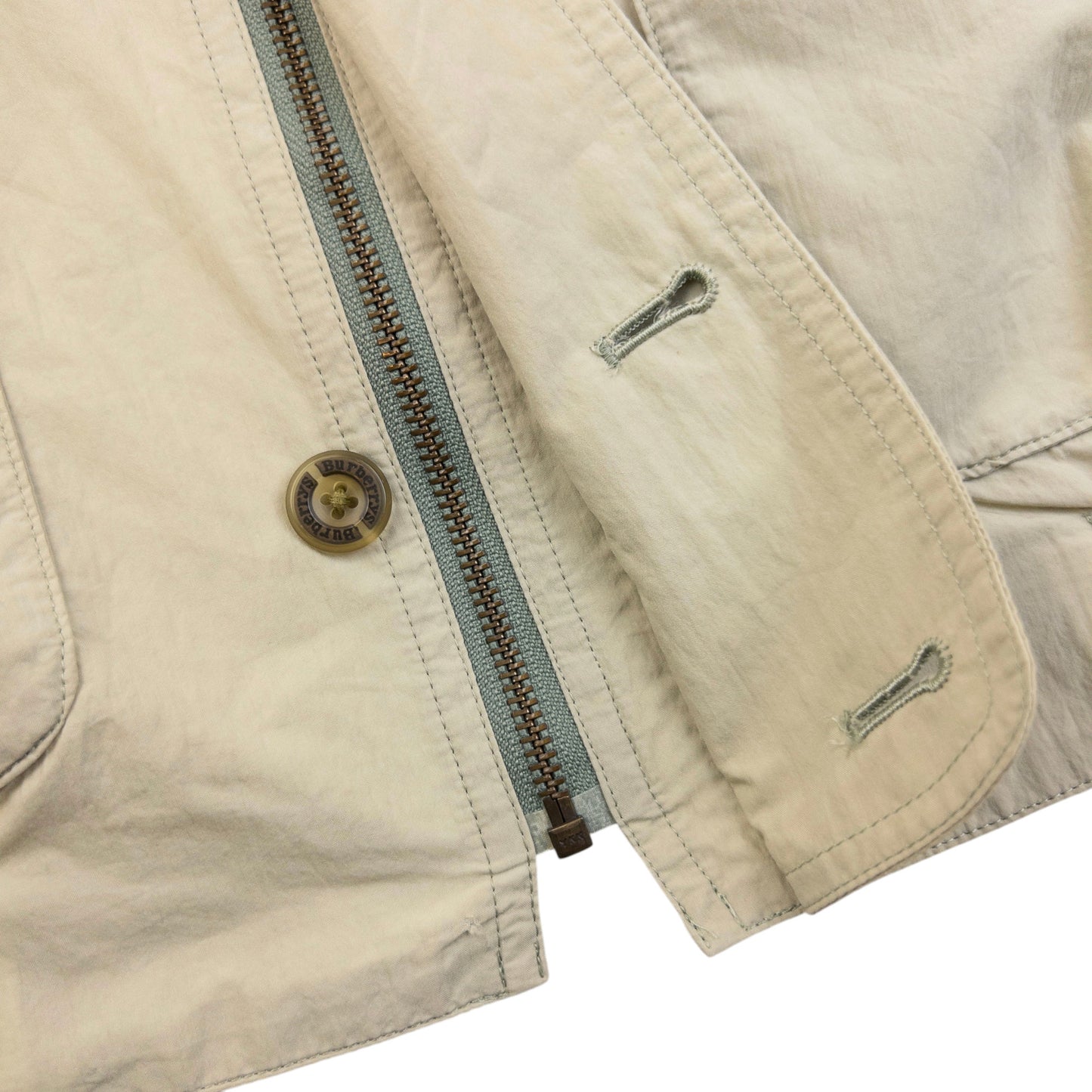 Vintage 90s Burberry Lightweight Zip Up Jacket Size S