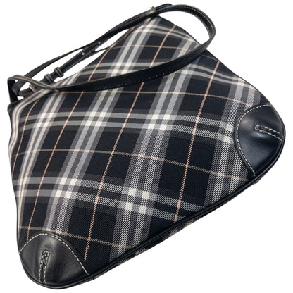 Vintage 2000s Burberry Blue Label Nova Check Crossbody Bag in black, photo 7