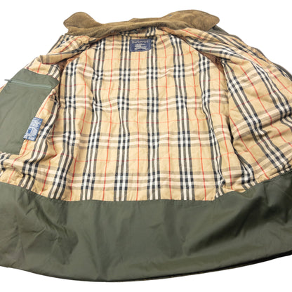 Vintage 90s Burberry Nova Check Lined Rain Jacket Size XXL