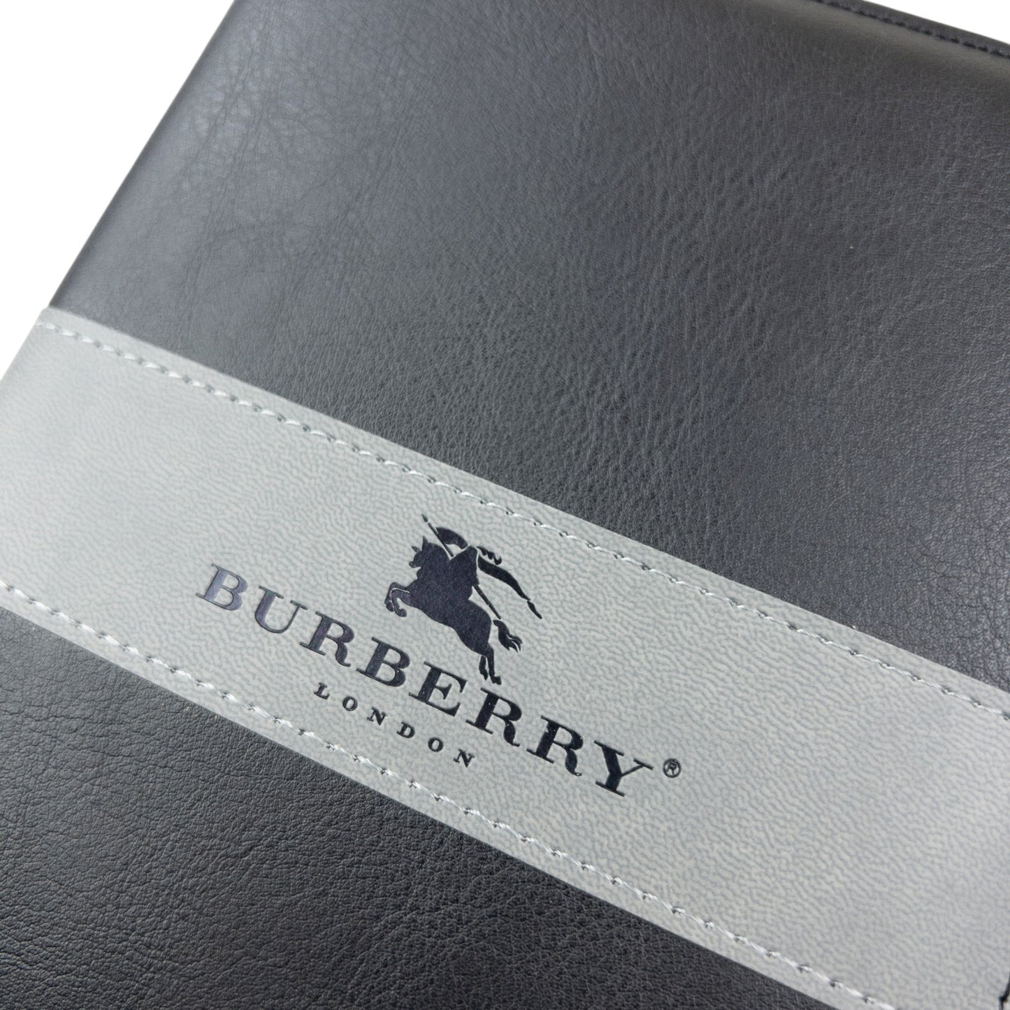 Vintage 2000s Burberry Leather A5 Notebook