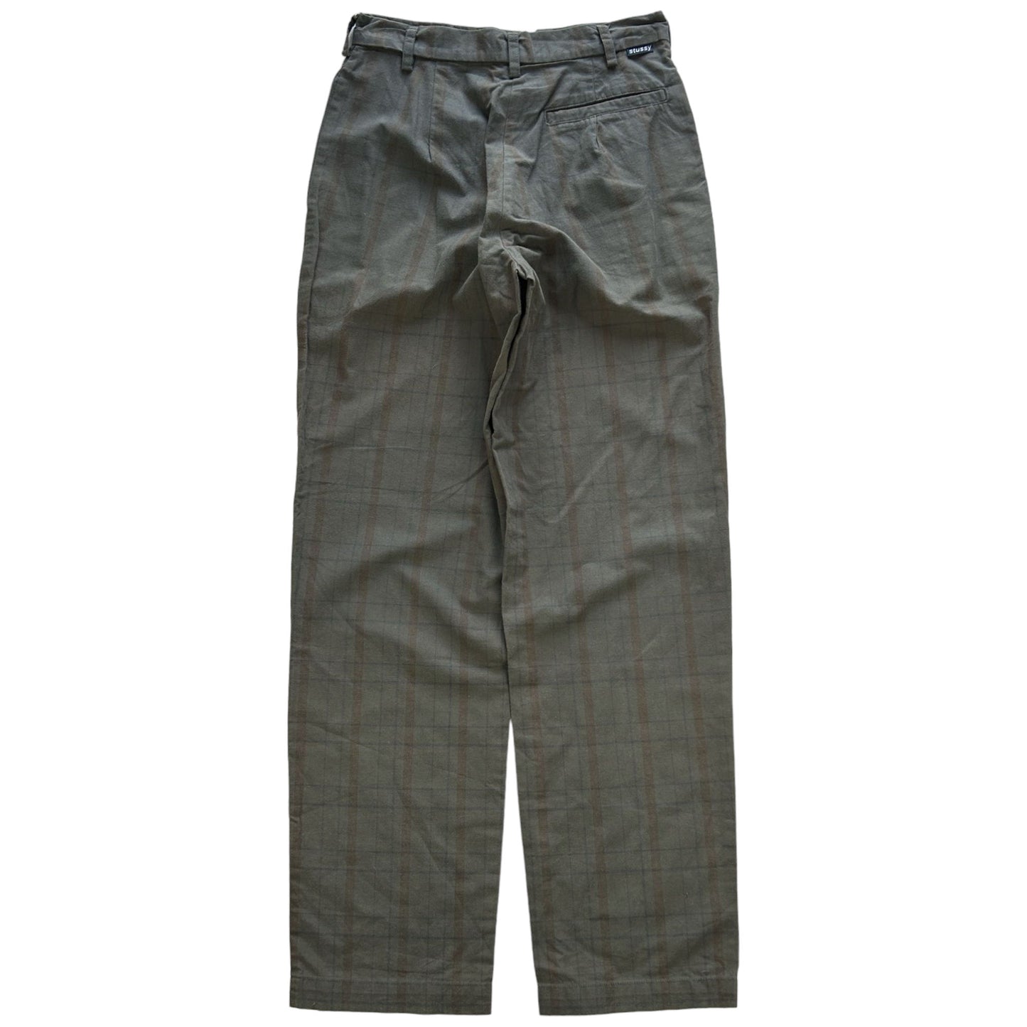 Vintage Stussy Check Trousers Women's Size W26
