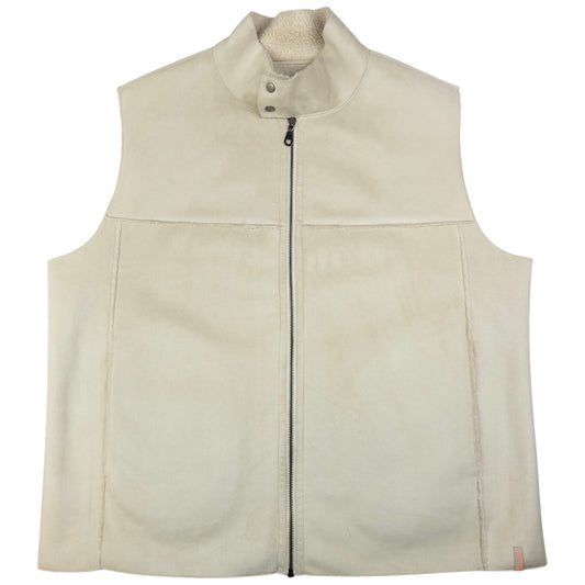 Vintage DKNY Jeans Sheep Skin Fleece Lined Gilet Size XL