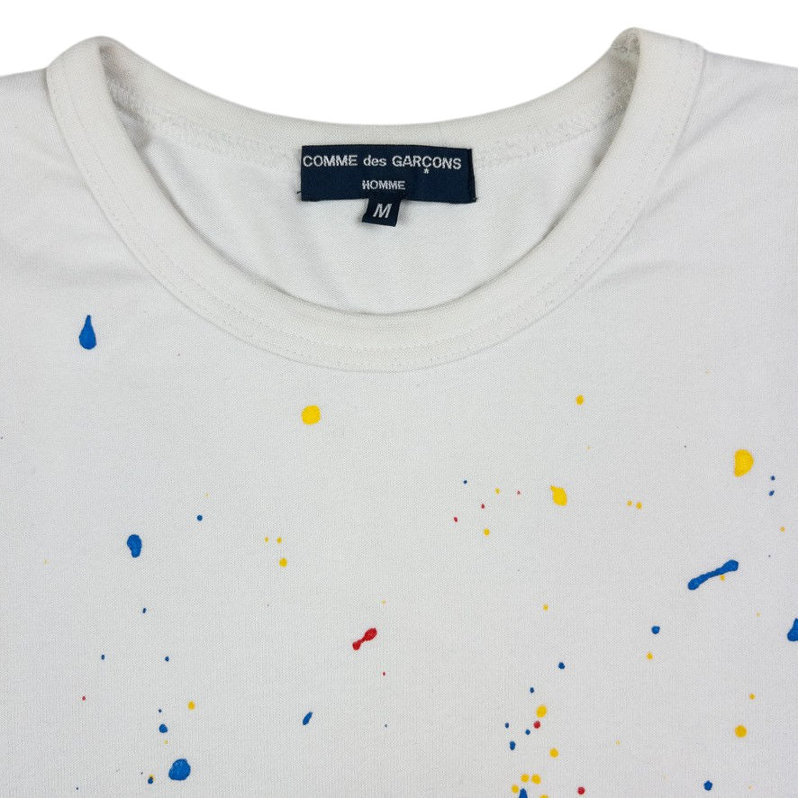 Vintage Comme Des Garçons HOMME Paint Splat T Shirt Size M