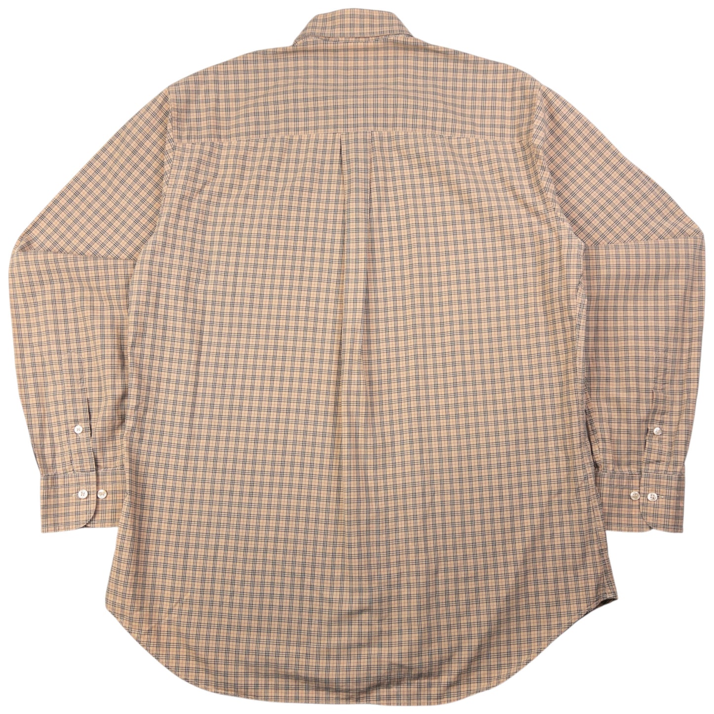 Vintage Burberry Nova Check Long Sleeve Button Up Shirt Size M