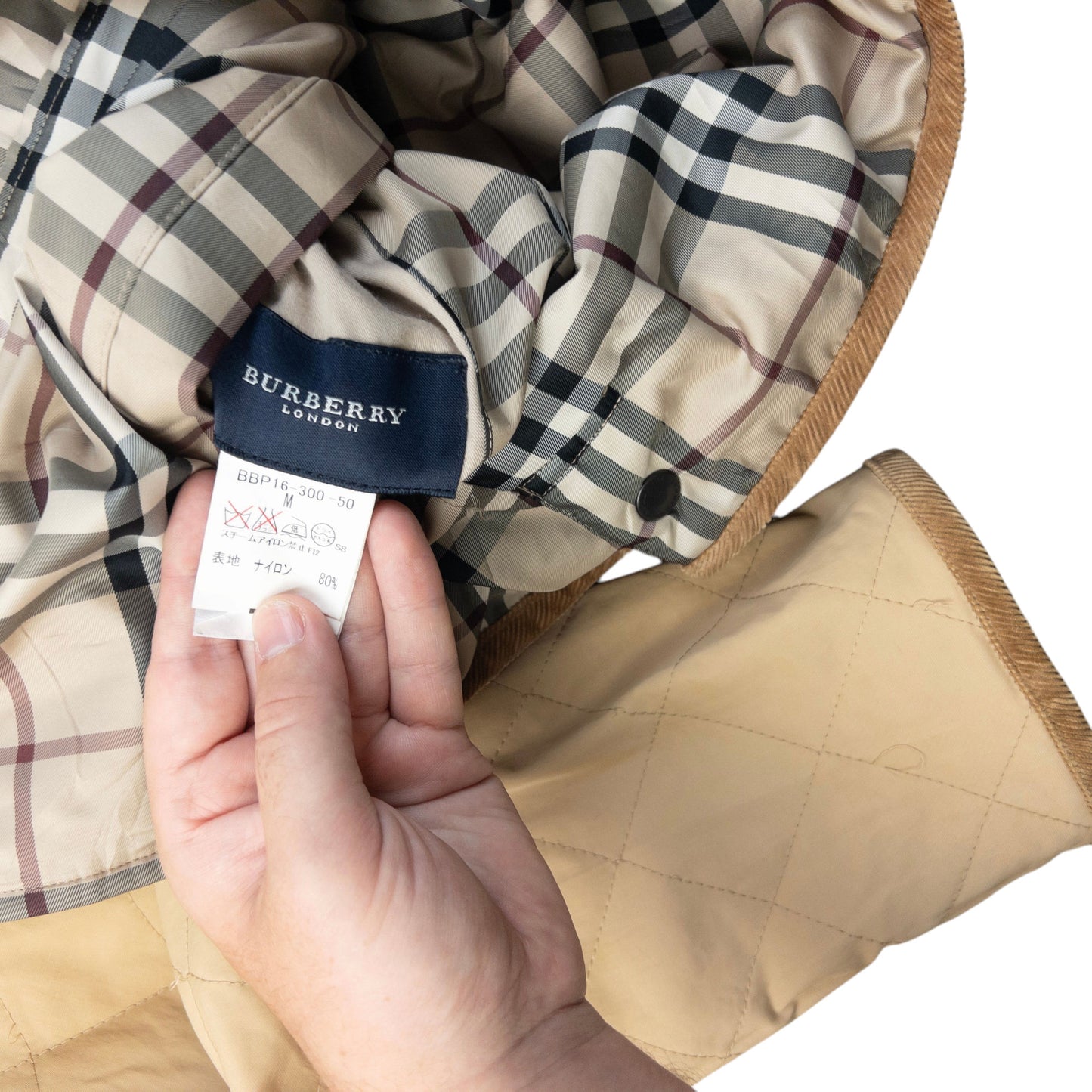 Vintage 2000s Burberry Nova Check Reversible Quilted Jacket Size S