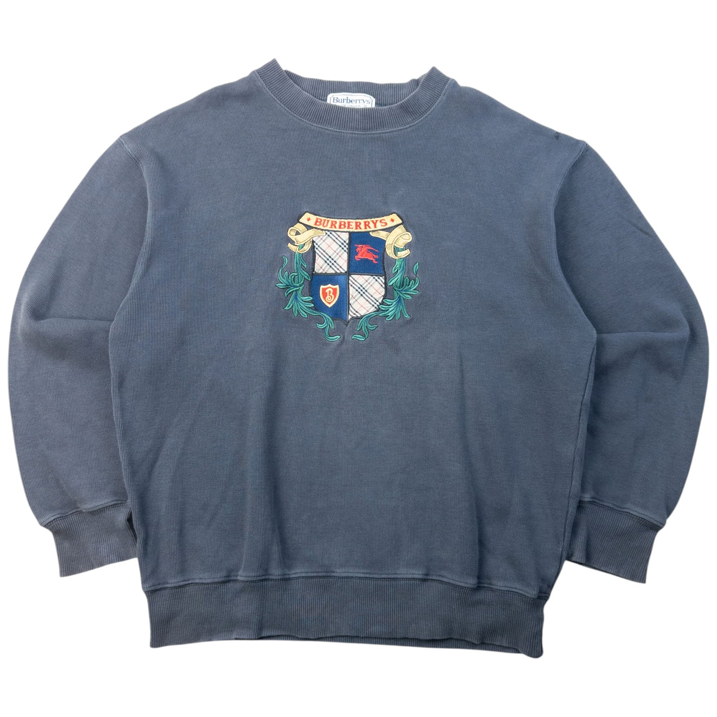 Vintage 90s Burberry Embroidered Sweatshirt Size XS
