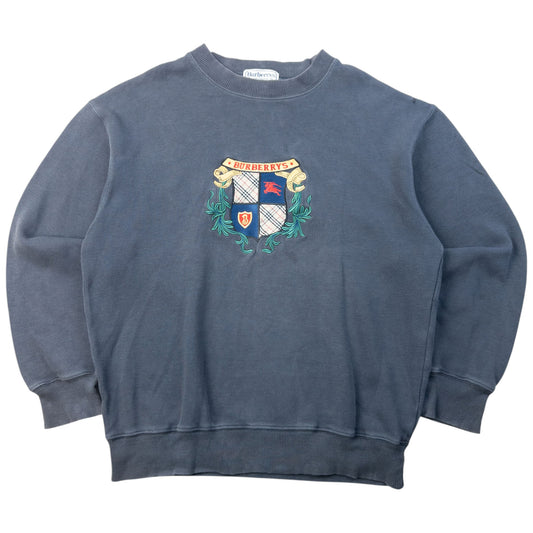 Vintage 90s Burberry Embroidered Sweatshirt Size XS