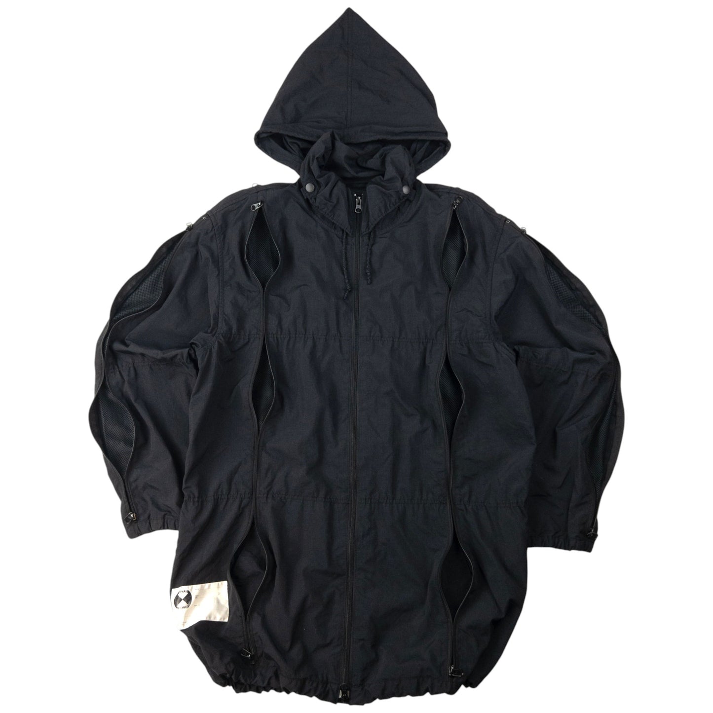 Vintage Final Home Multi Zip Hooded Jacket Size M