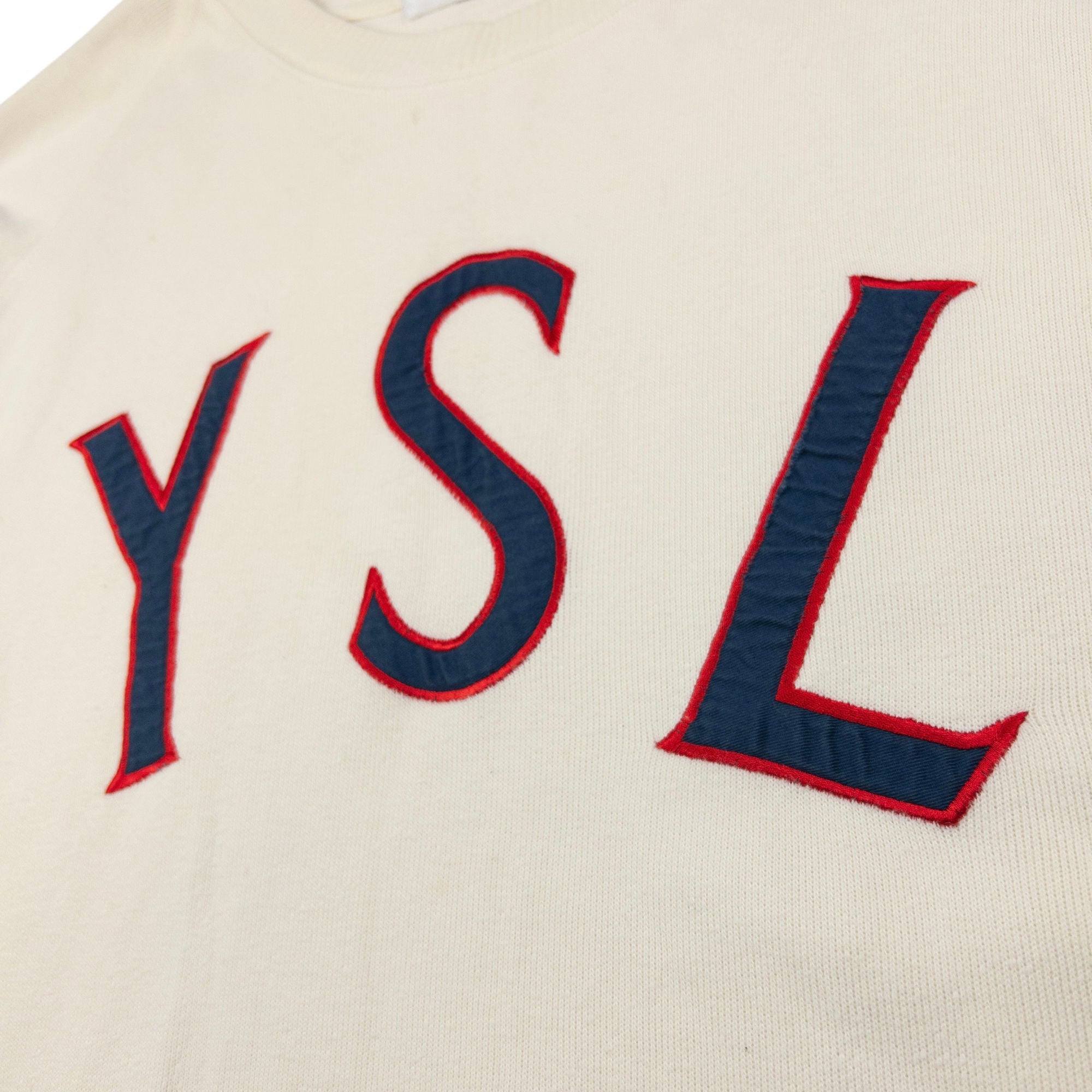 Vintage YSL Yves Saint Laurent Embroidered Jumper Size XL