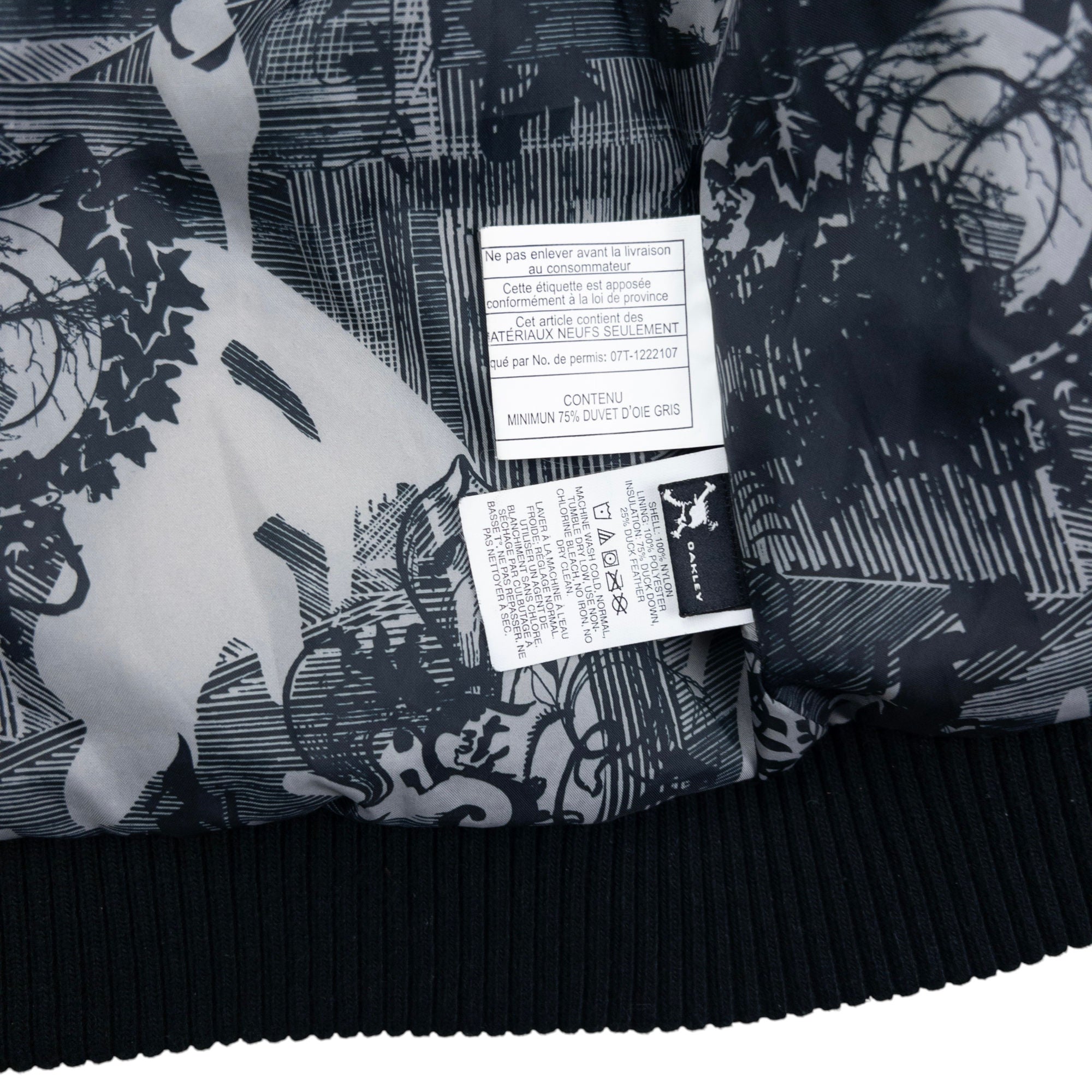 Vintage Oakley Zip Up Puffer Jacket Womens Size L