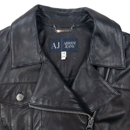Vintage 2000s Armani Jeans Cropped Denim Jacket Womens Size S