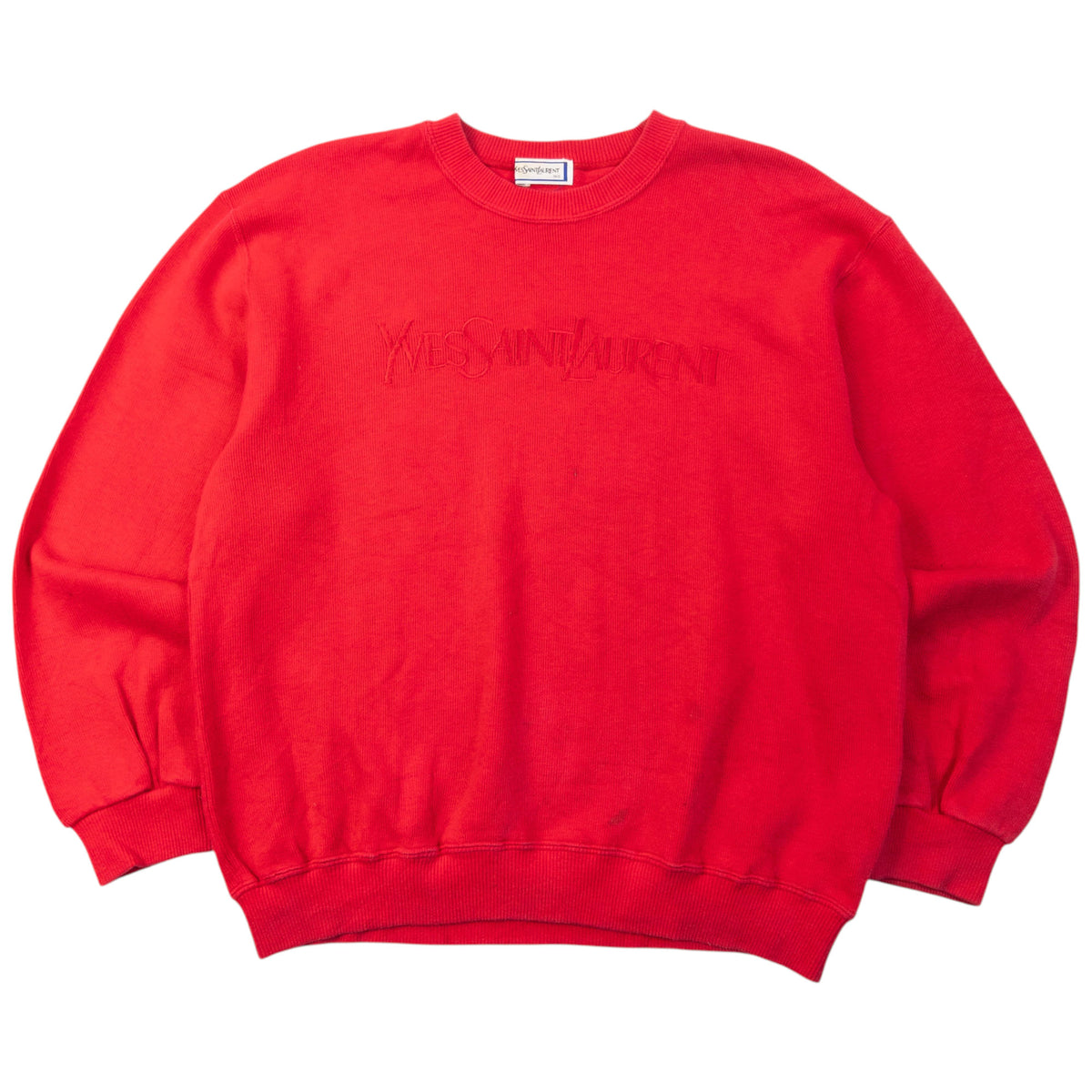 Vintage 80s YSL Yves Saint Laurent Embroidered Sweatshirt Womens Size S