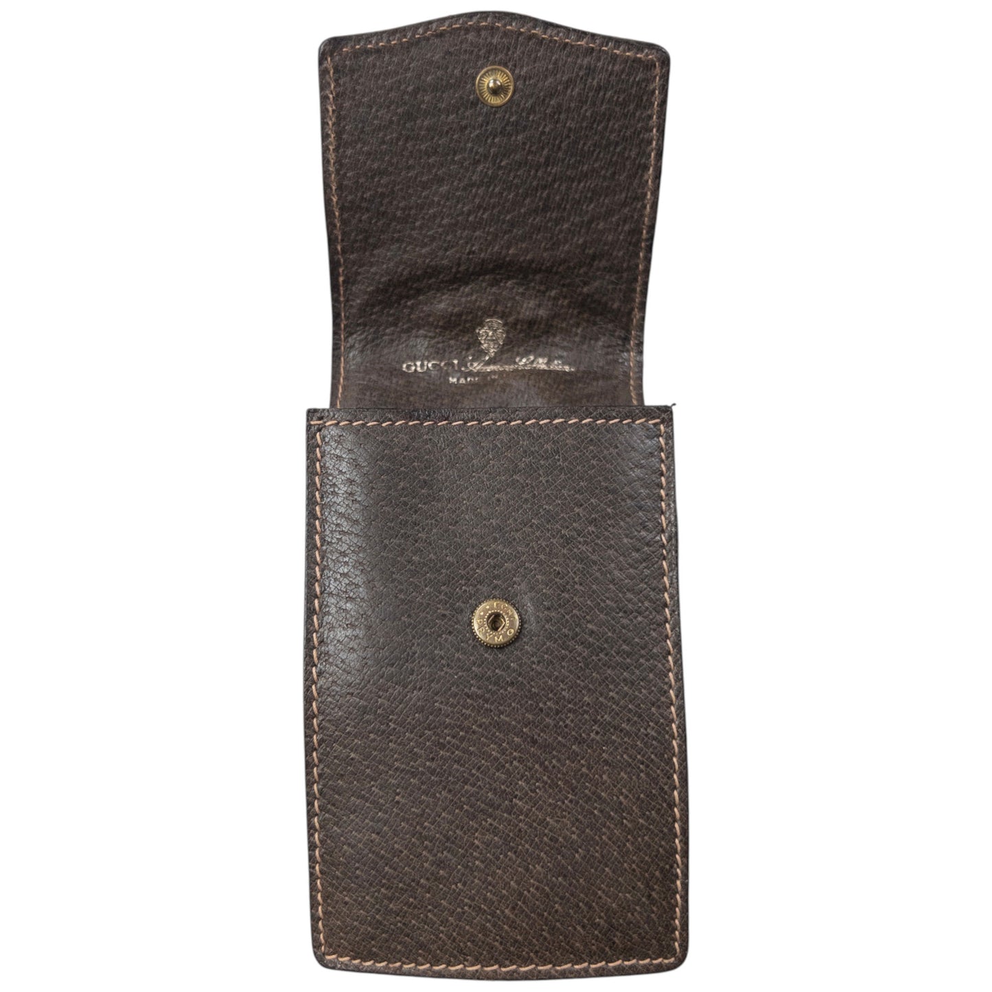 Vintage 80s Gucci Monogram Leather Cigarette Case