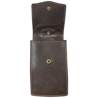 Vintage 80s Gucci Monogram Leather Cigarette Case