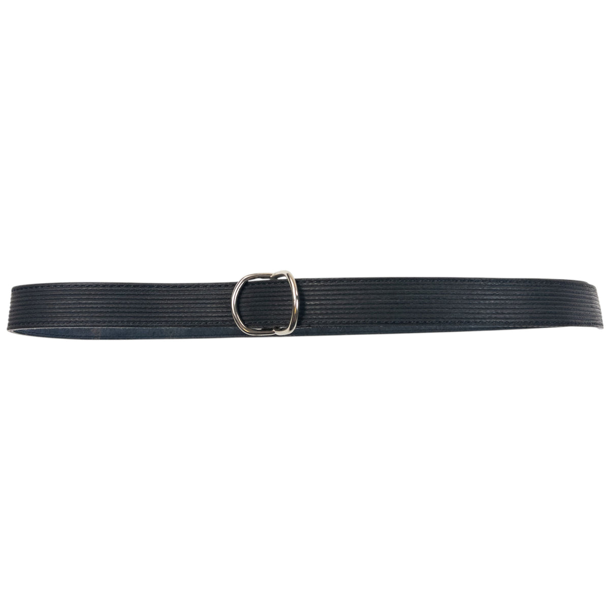 Vintage 90s Comme Des Garçons Ribbed Leather Belt Size M