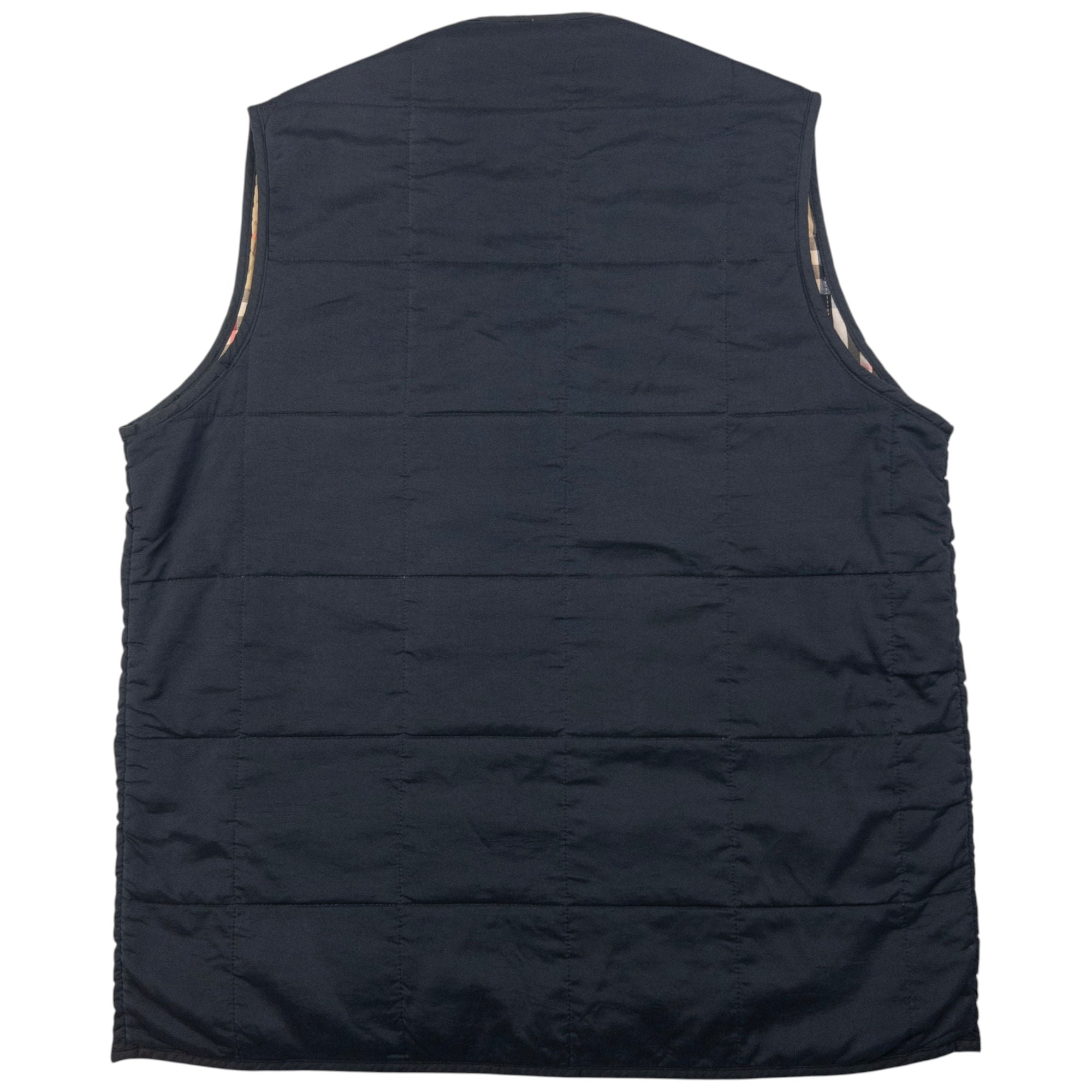 Vintage Burberry Nova Check Lined Quilted Gilet Size S