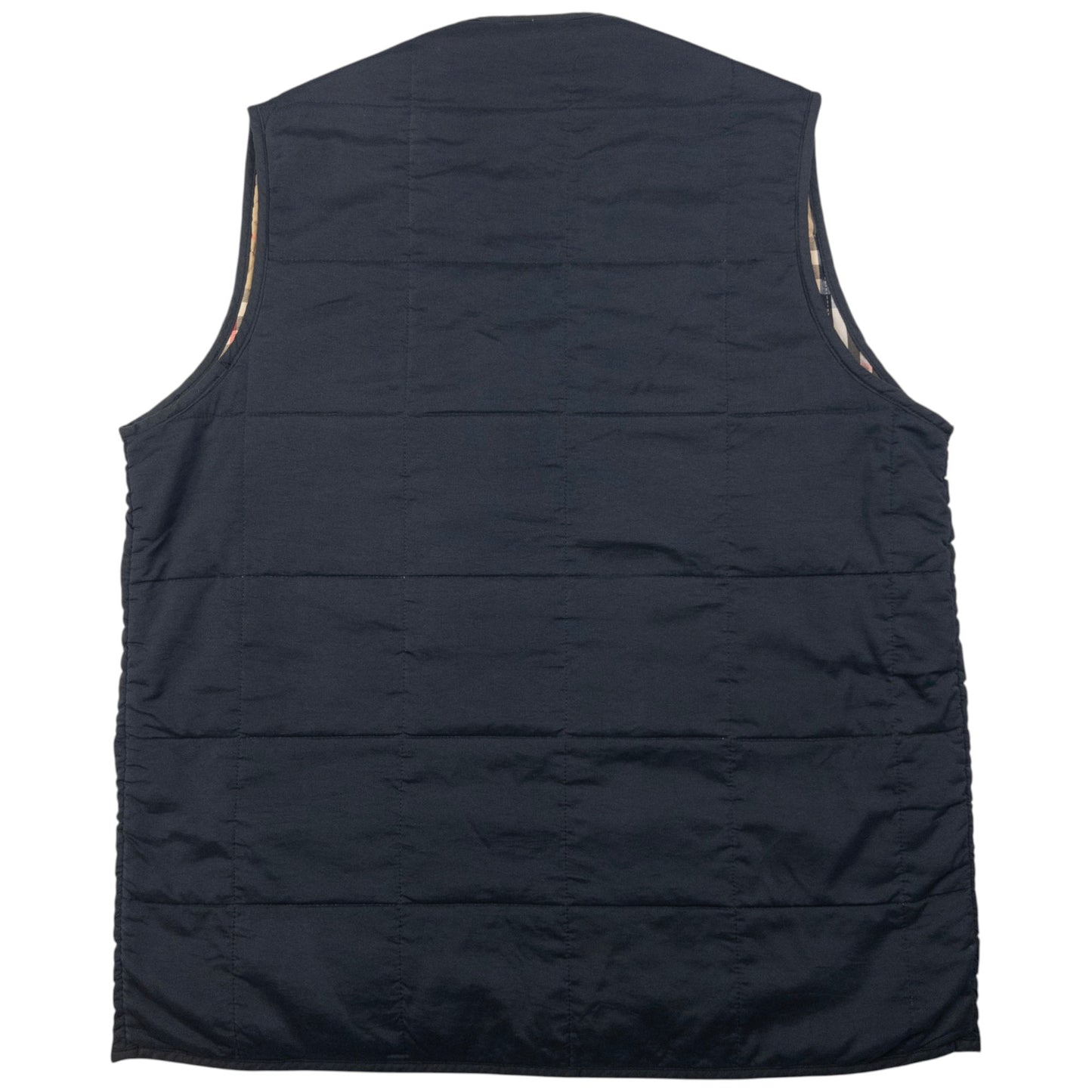 Vintage Burberry Nova Check Lined Quilted Gilet Size S