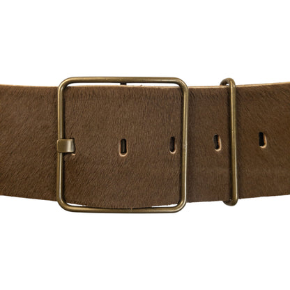 Vintage 2000s Miu Miu Calf Hair Leather Belt Size L