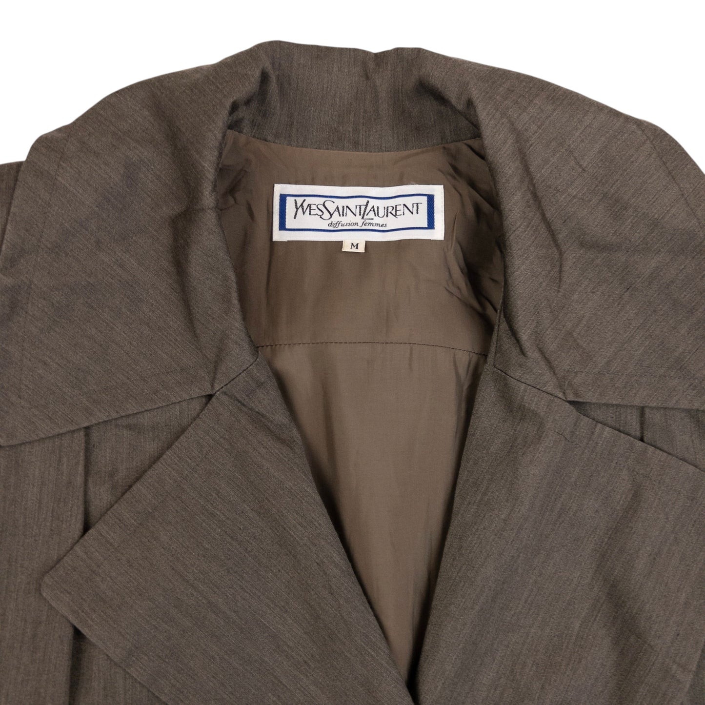 Vintage 80s YSL Yves Saint Laurent Trench Jacket Size XXL