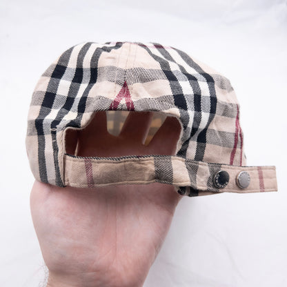 Vintage 2000s Burberry Nova Check Hat in beige (cotton), photo 4