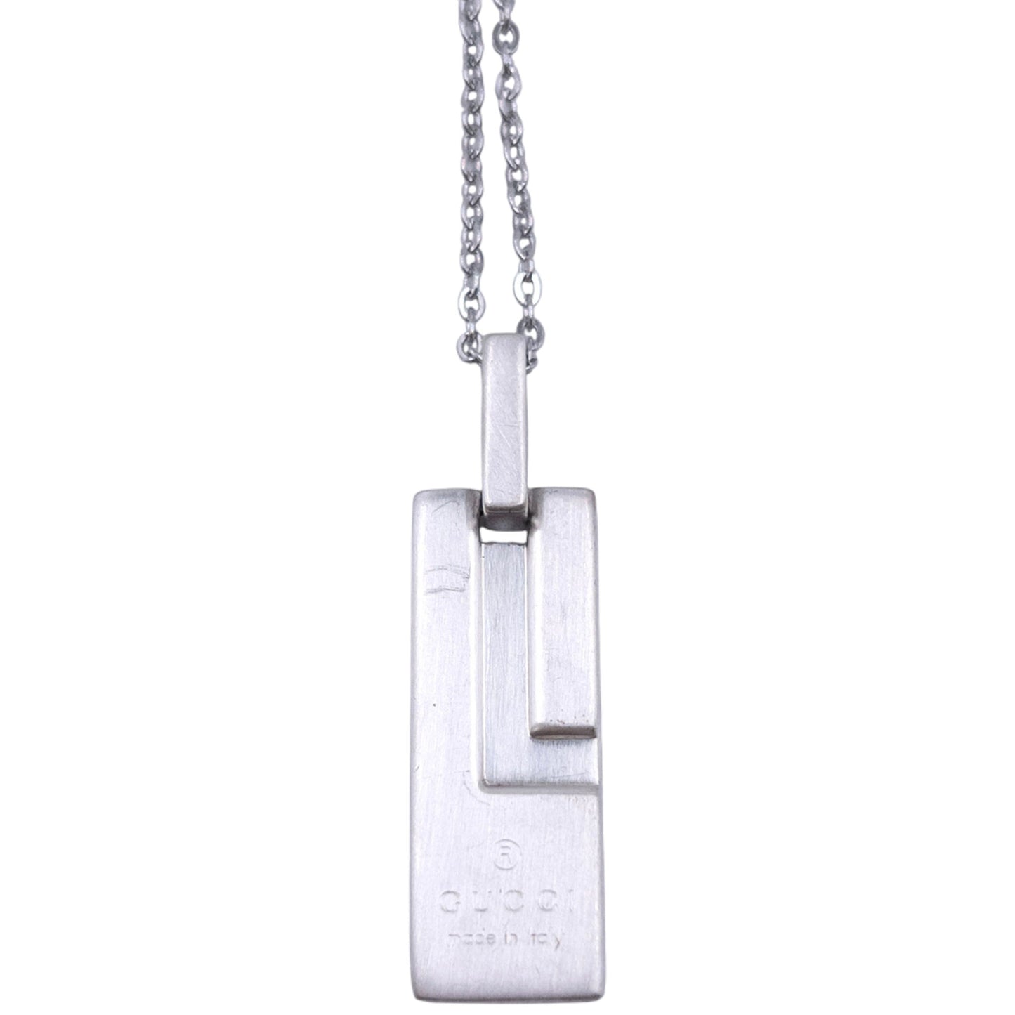 Vintage Gucci Silver Pendent Necklace
