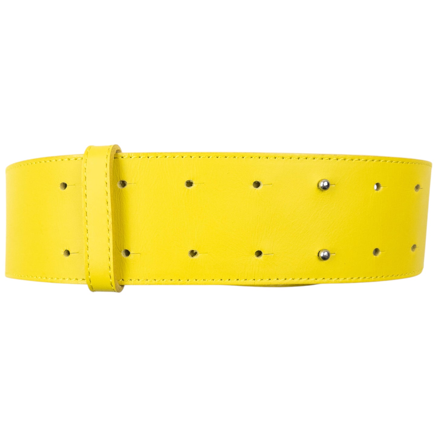 Vintage 2000s Issey Miyake Leather & Clear Vinyl Belt Size XL