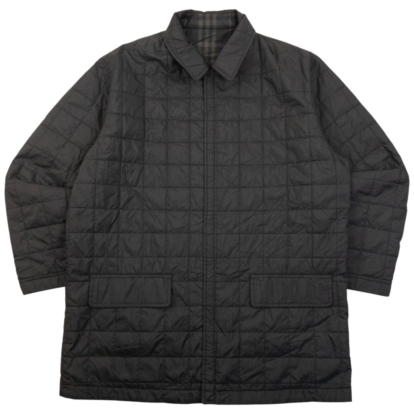Vintage 2000s Burberry Nova Check Reversible Jacket Size L