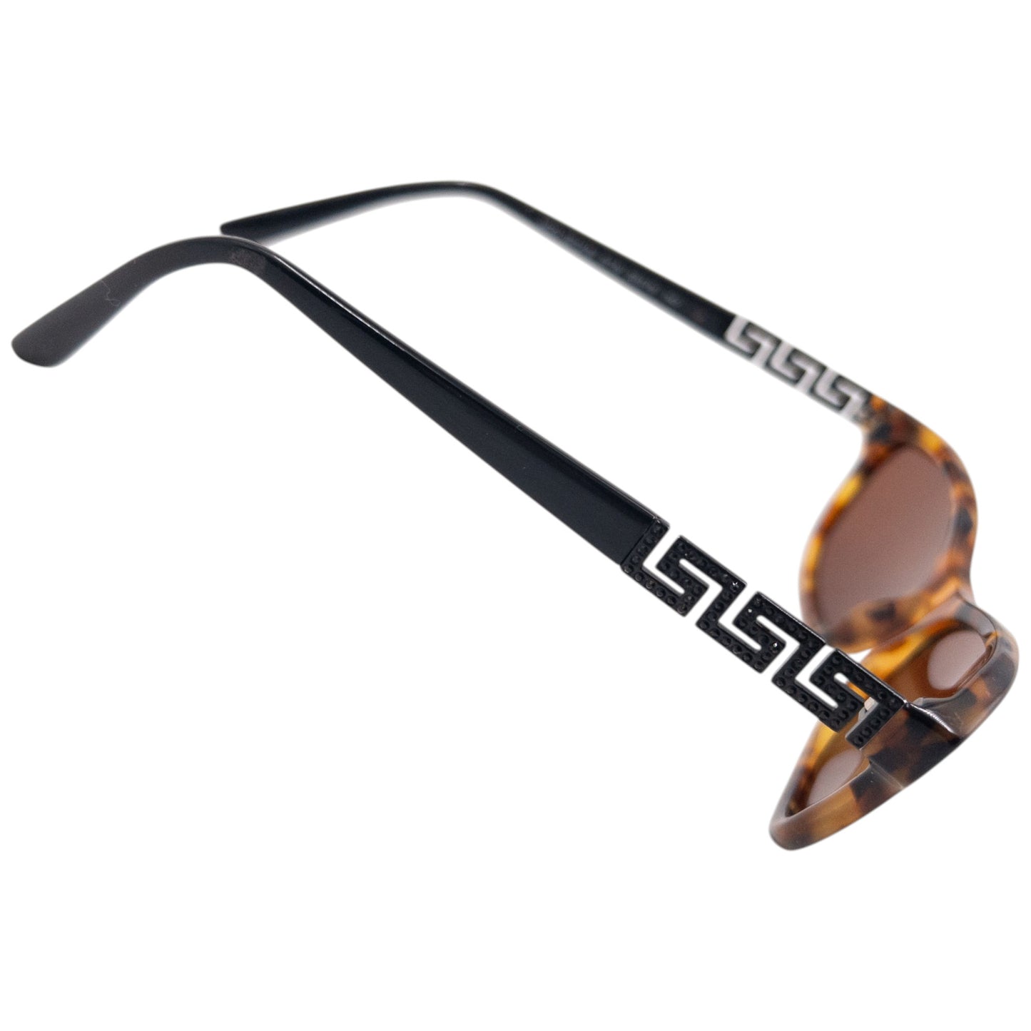 Vintage 2000s Fendi Tortoise Shell Diamanté Sunglasses