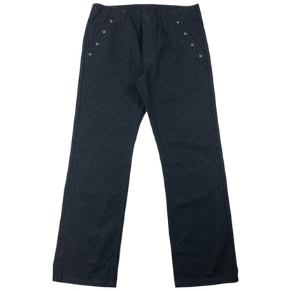 Vintage 2000s PPFM Zig-Zag Pattern Denim Jeans Size W31