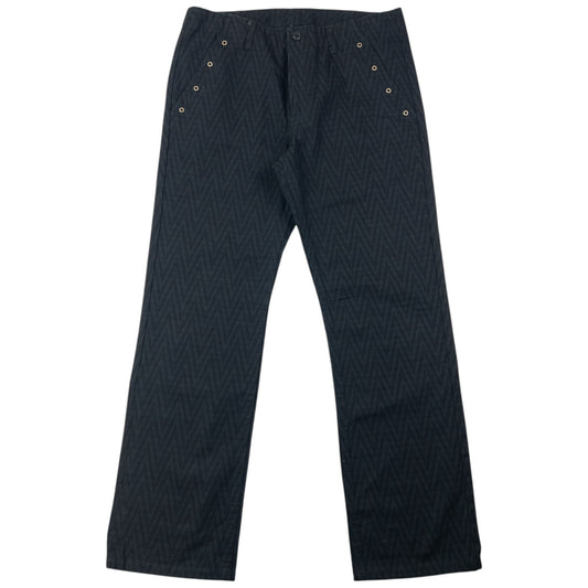 Vintage 2000s PPFM Zig-Zag Pattern Denim Jeans Size W31