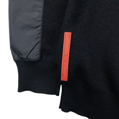 Vintage 2000s Prada Sport Layered Q Zip Jumper Size M