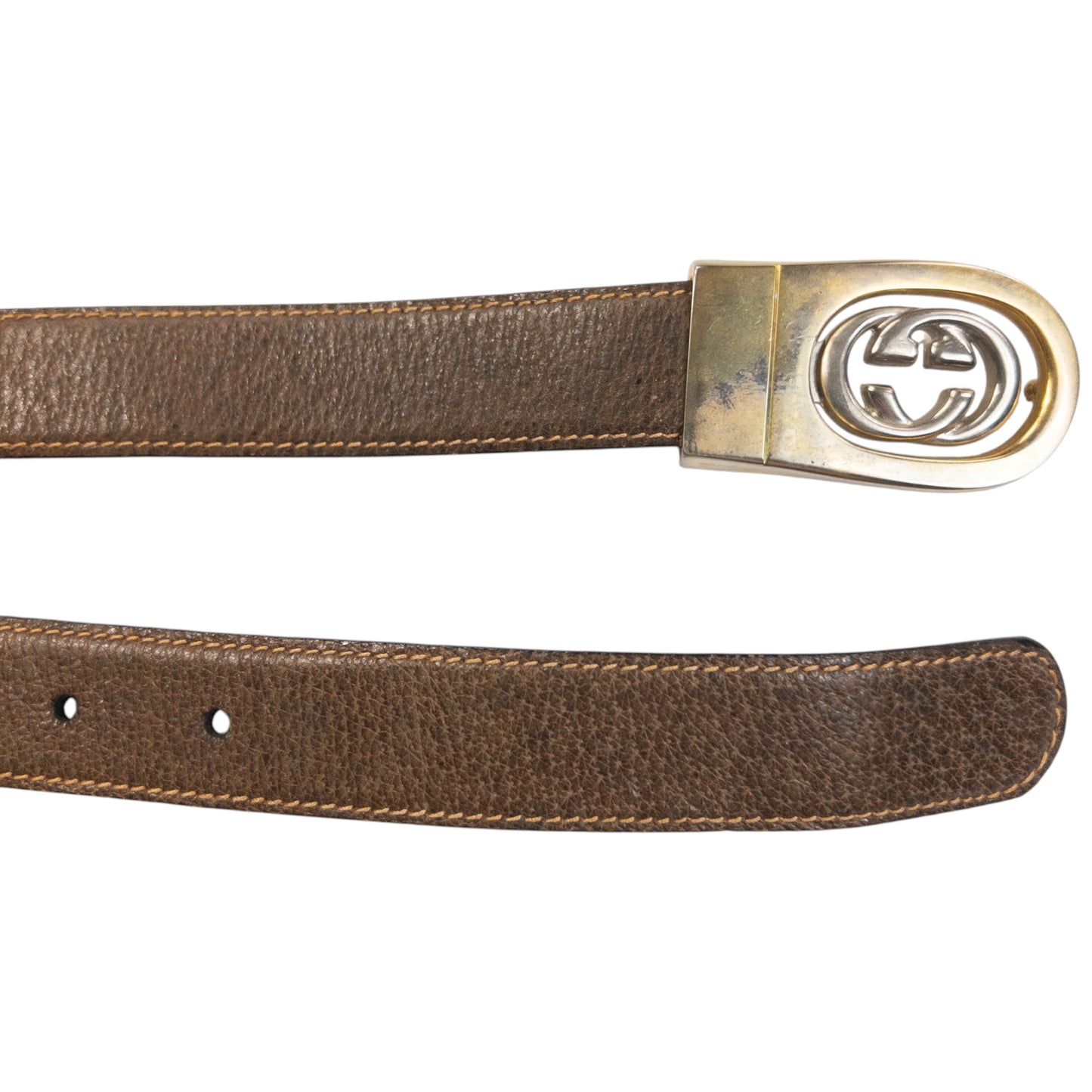 Vintage 90s Gucci Leather Belt Size S