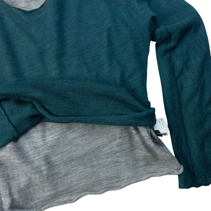 Vintage 90s Yohji Yamamoto Layered Wool Jumper Womens Size S