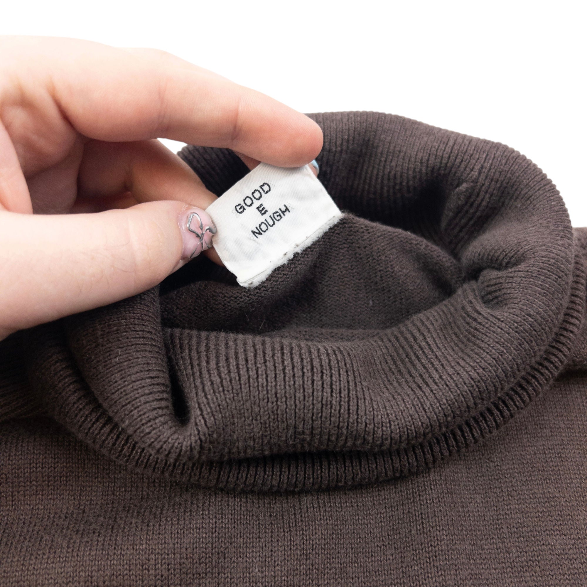 Vintage 90s Good Enough Lightweight Turtleneck Jumper Size XL