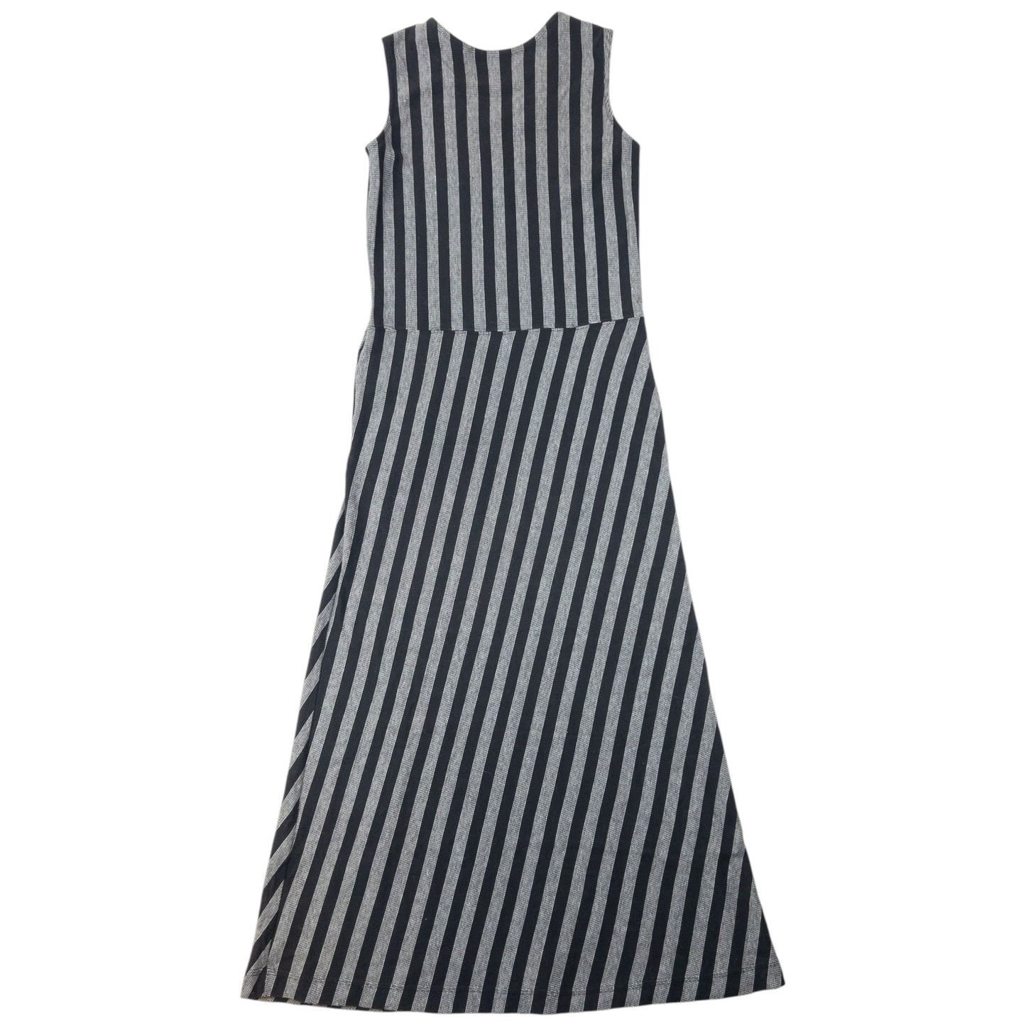 Vintage 90s Yohji Yamamoto Striped Maxi Dress Womens Size M