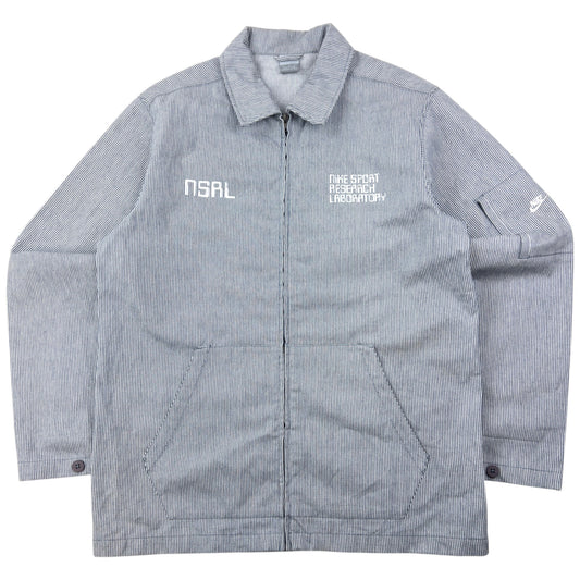 Vintage 2000s Nike Sport Research Laboratory Striped Zip Up Jacket Size XL