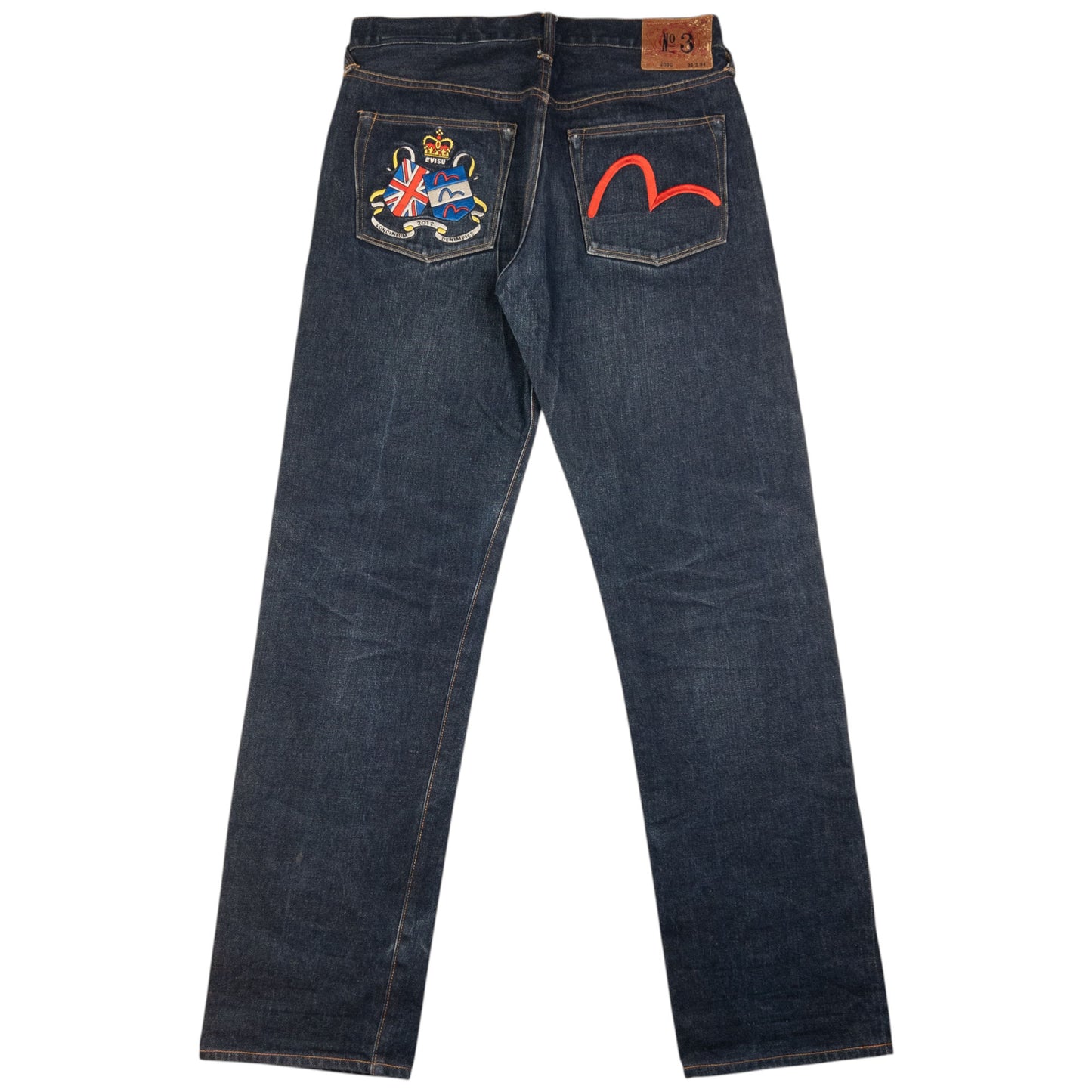 Vintage Evisu Londinium 2012 Denimpics Gull Japanese Denim Jeans Size W31