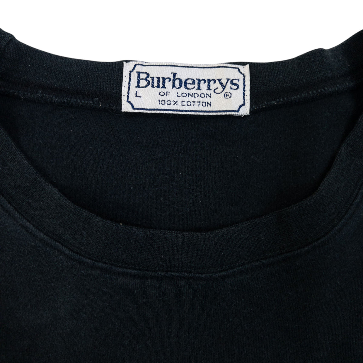 Vintage 90s Burberry Embroidered T Shirt in black (cotton), photo 5