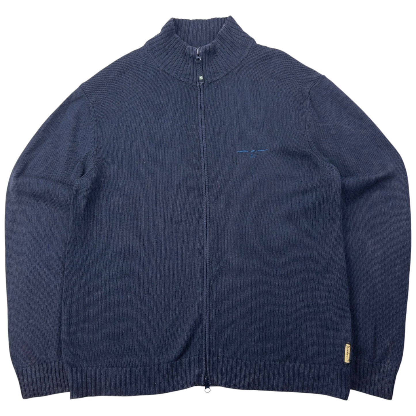 Vintage 2000s Armani Jeans Zip Up Jumper Size M