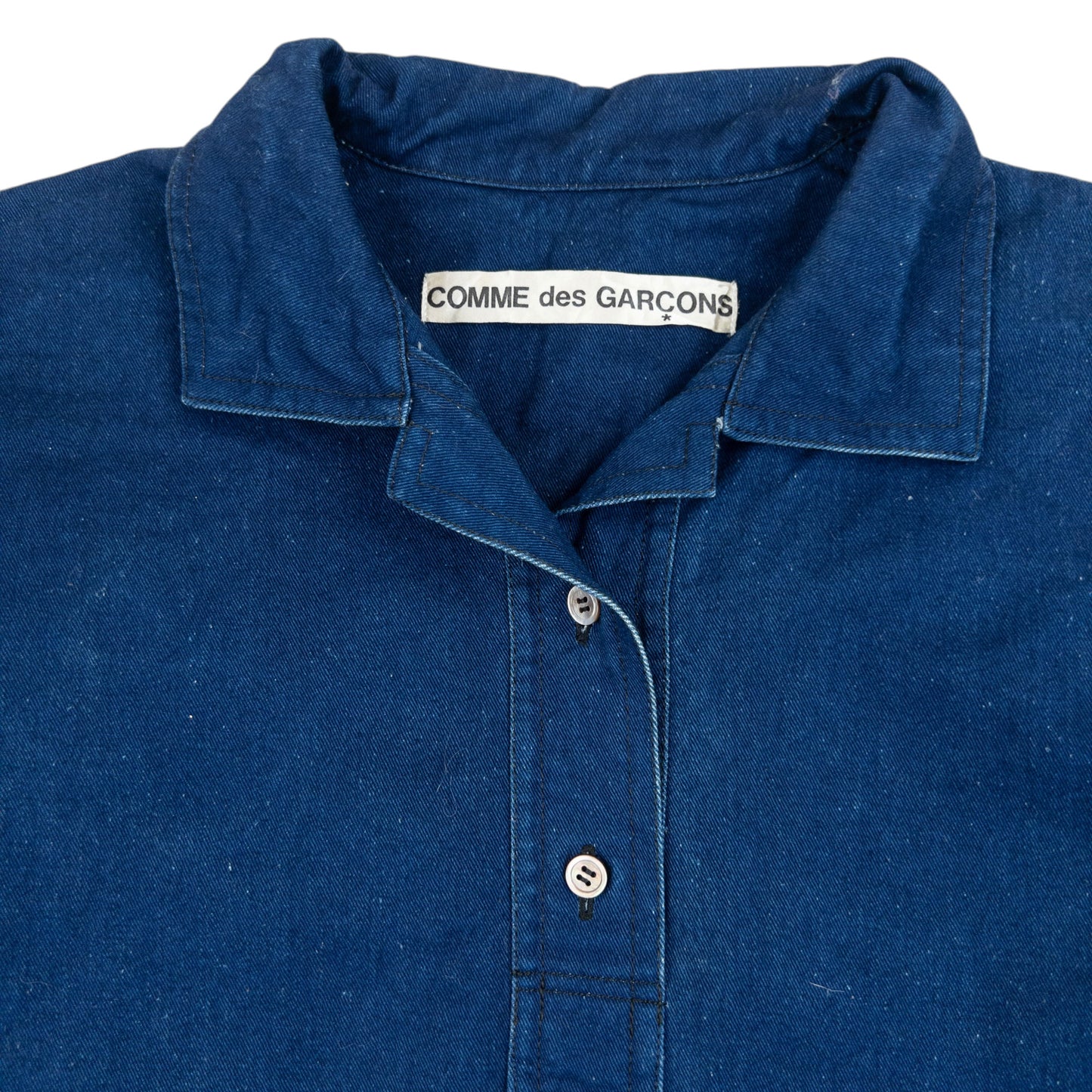 Vintage Comme Des Garçons Denim Shirt Dress Womens Size XL