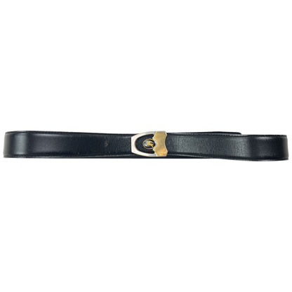 Vintage Burberry Leather Belt Size W30