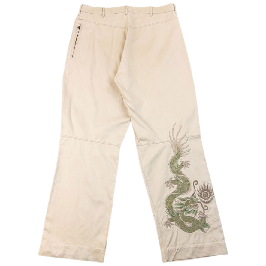 Vintage 2000s Maharishi Embroidered Dragon Trousers Size W36
