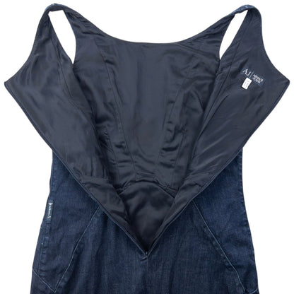 Vintage 2000s Armani Jeans Denim Dress Womens Size S
