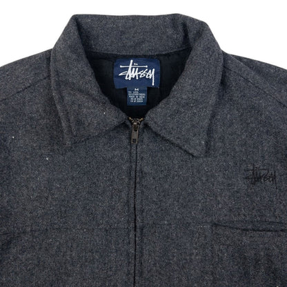Vintage Stussy Zip Up Wool Jacket Size XL