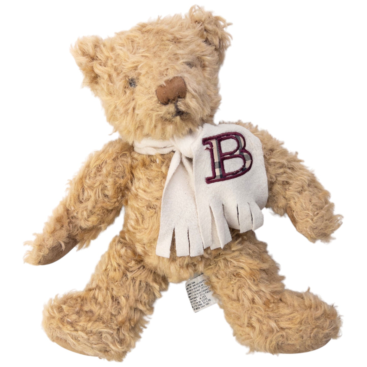 Vintage 2000s Burberry Embroidered Scarf Teddy Bear