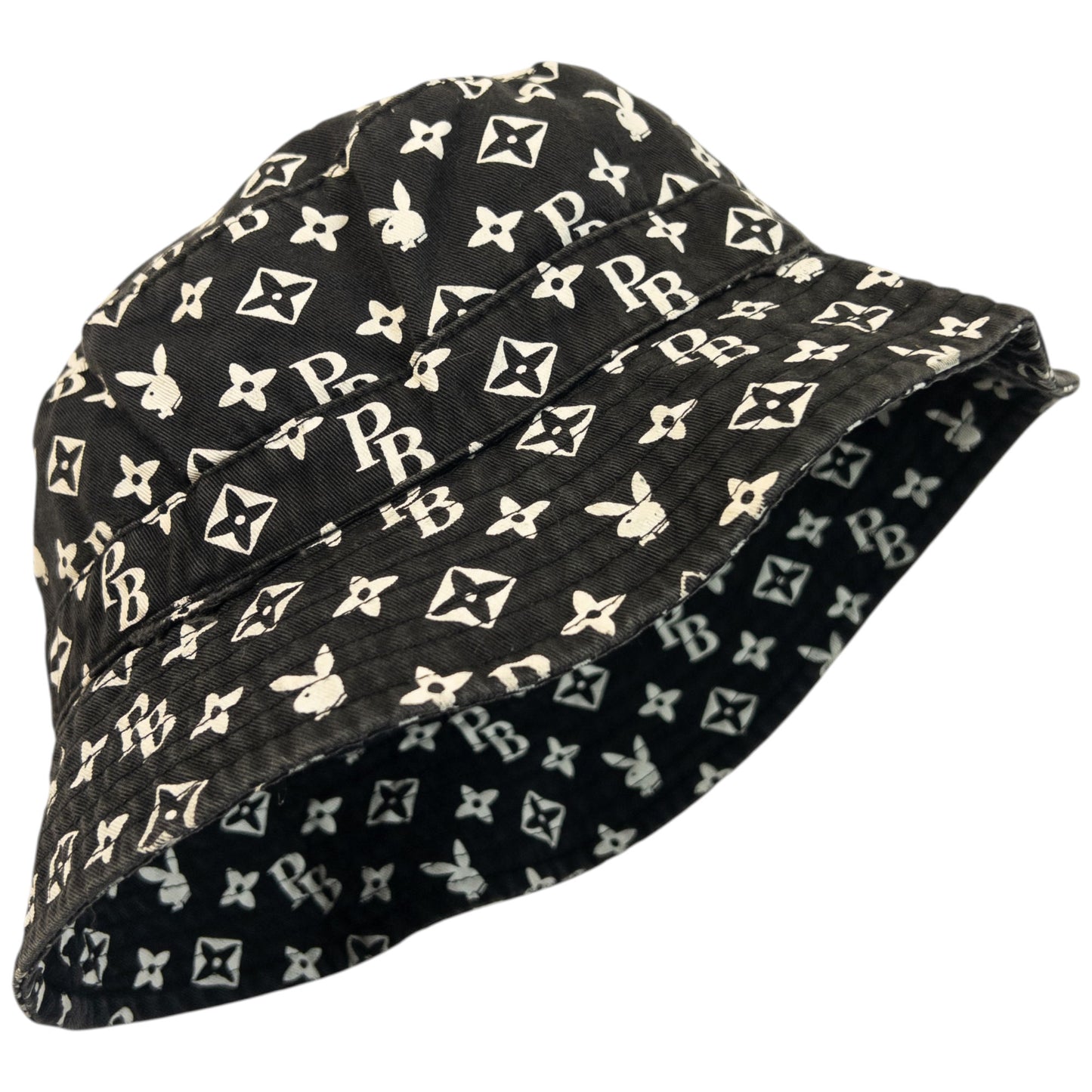 Vintage 2000s Playboy Monogram Bucket Hat
