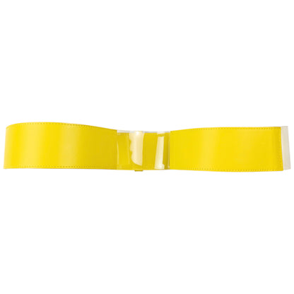 Vintage 2000s Issey Miyake Leather & Clear Vinyl Belt Size XL