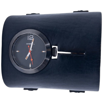 Vintage 2000s Diesel Double Buckle Leather Cuff Watch